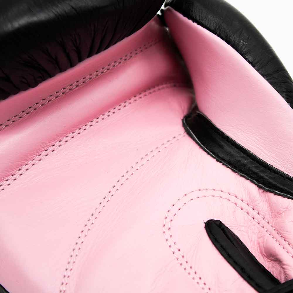 Kinder bokshandschoenen XPRT Top Gloves zwart roze leer