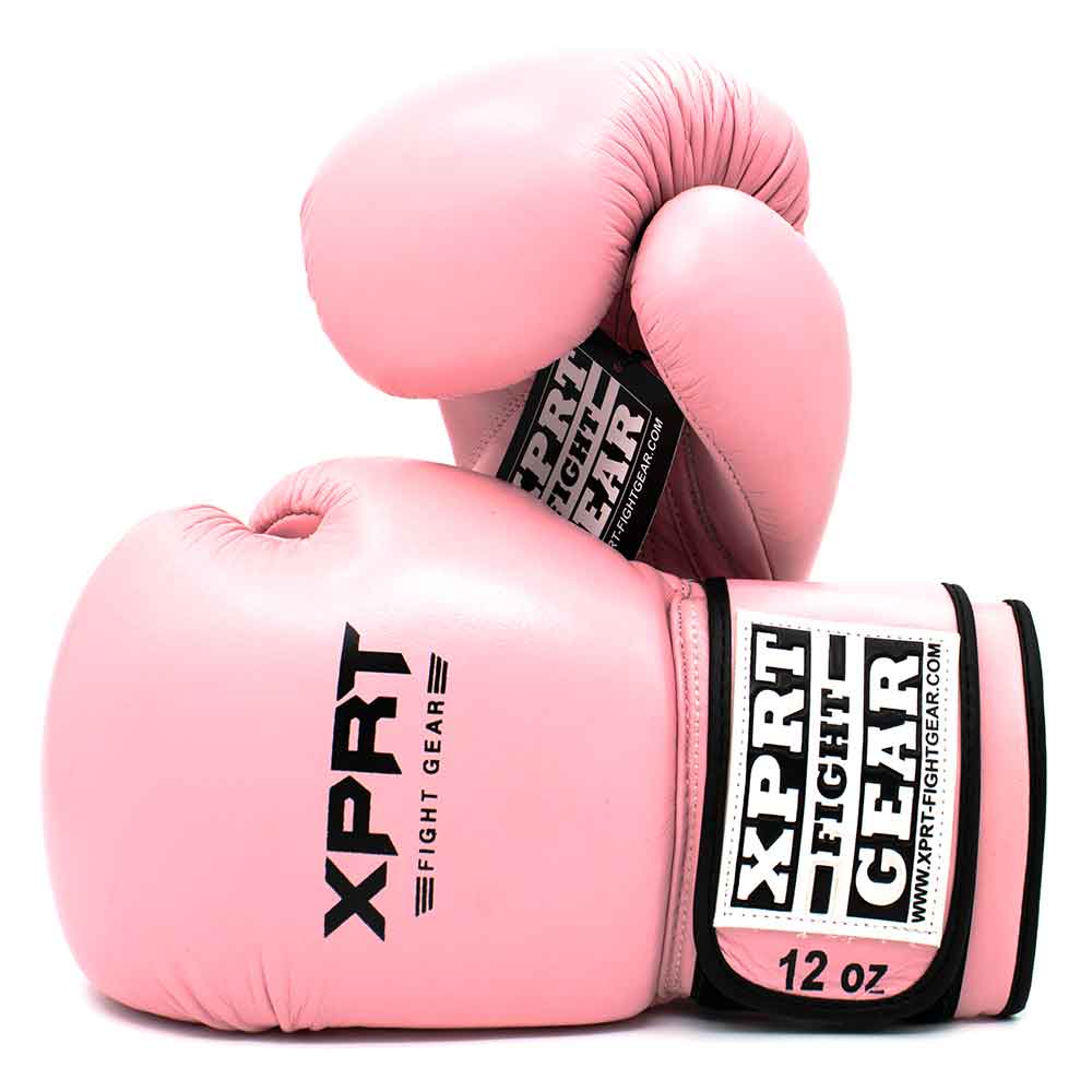 Kinder bokshandschoenen XPRT Top Gloves roze leer